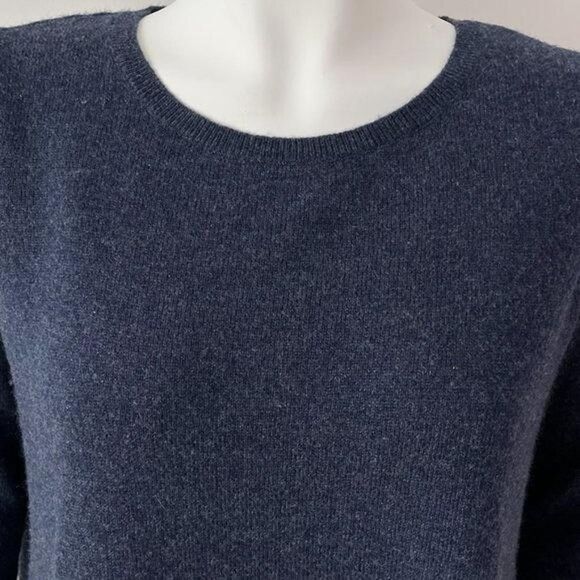 Joie Navy Blue Wool Cashmere Tunic Sweater Asymmetrical Hem Sz Xs Long Sleeve - Picture 5 of 8